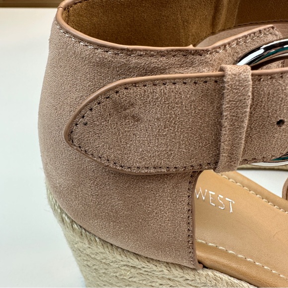 Nine West Adell Espadrille Blush Wedge Sandal Size 10 - Picture 11 of 12